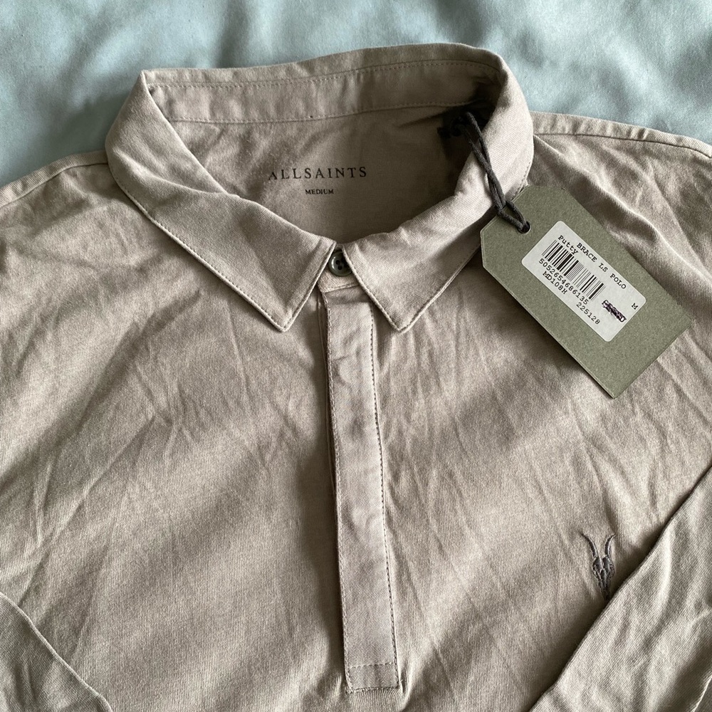 All Saints Longsleeve Polo
